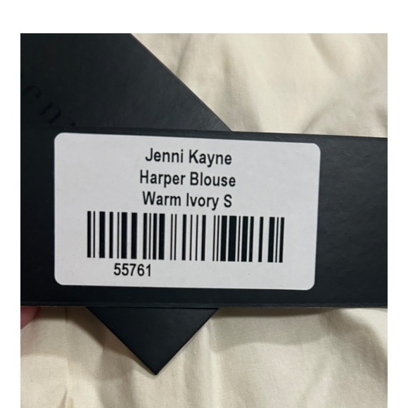 JENNI KAYNE HARPER BLOUSE IN WARM IVORY SHIRT TOP WOMENS SIZE S SMALL NWT NEW - Picture 5 of 6